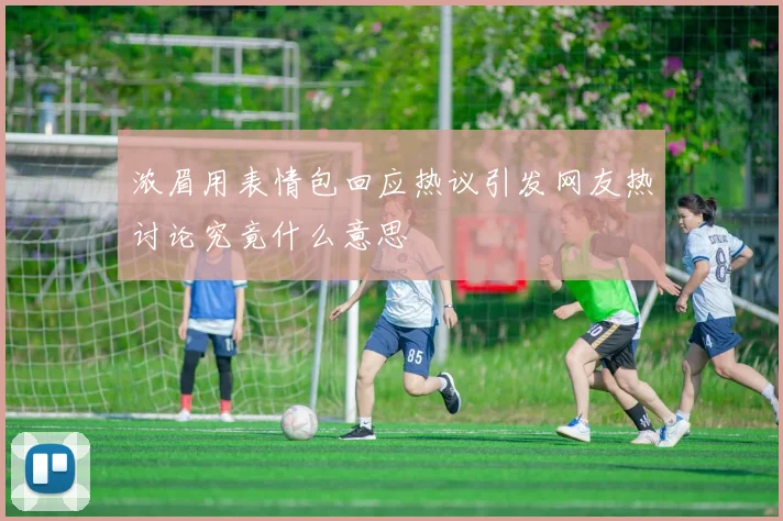 浓眉用表情包回应热议引发网友热讨论究竟什么意思